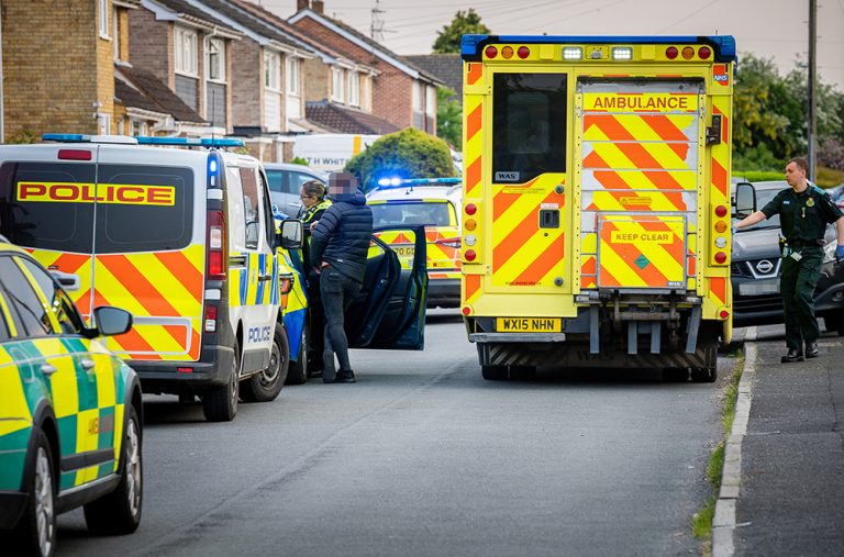 Young boy run over by car on quiet residential road in Westbury