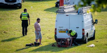 Police visit Monkton Park traveller incursion as locals express anger