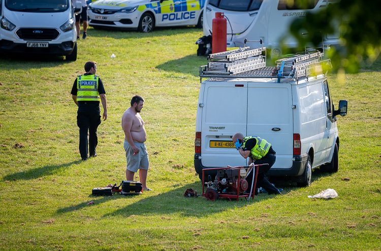 Police visit Monkton Park traveller incursion as locals express anger