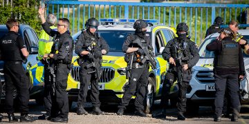 Armed police raid Wiltshire traveller site as helicopter circles above