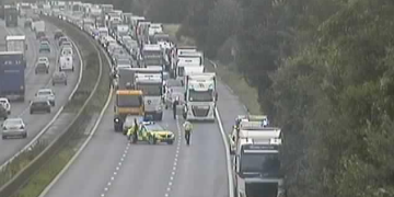 M4 closed westbound as emergency services respond to crash