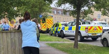Large emergency response in Westbury after person found injured