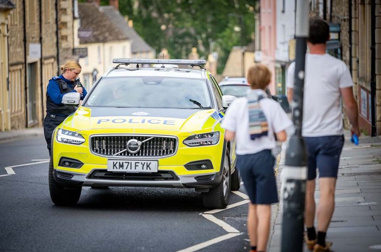 Police swarm Malmesbury as helicopter circles above in urgent search