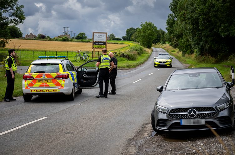 Serious crash involving cyclist and car closes road near Corsham