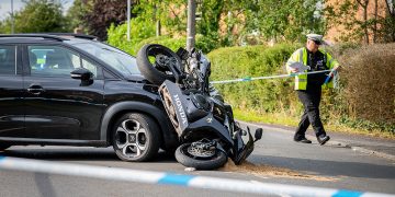 Air ambulance lands in Devizes as biker seriously hurt in crash