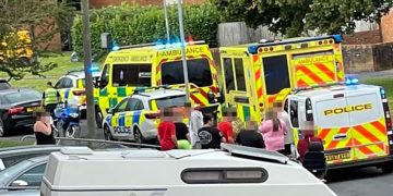 Two men stabbed in Swindon as police hunt woman ‘who fled scene’