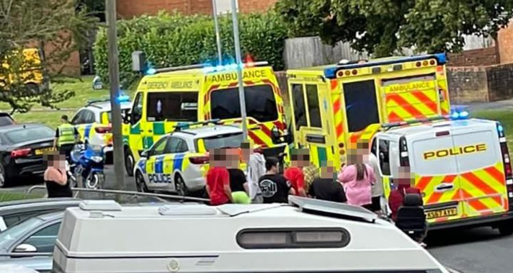 Two men stabbed in Swindon as police hunt woman ‘who fled scene’