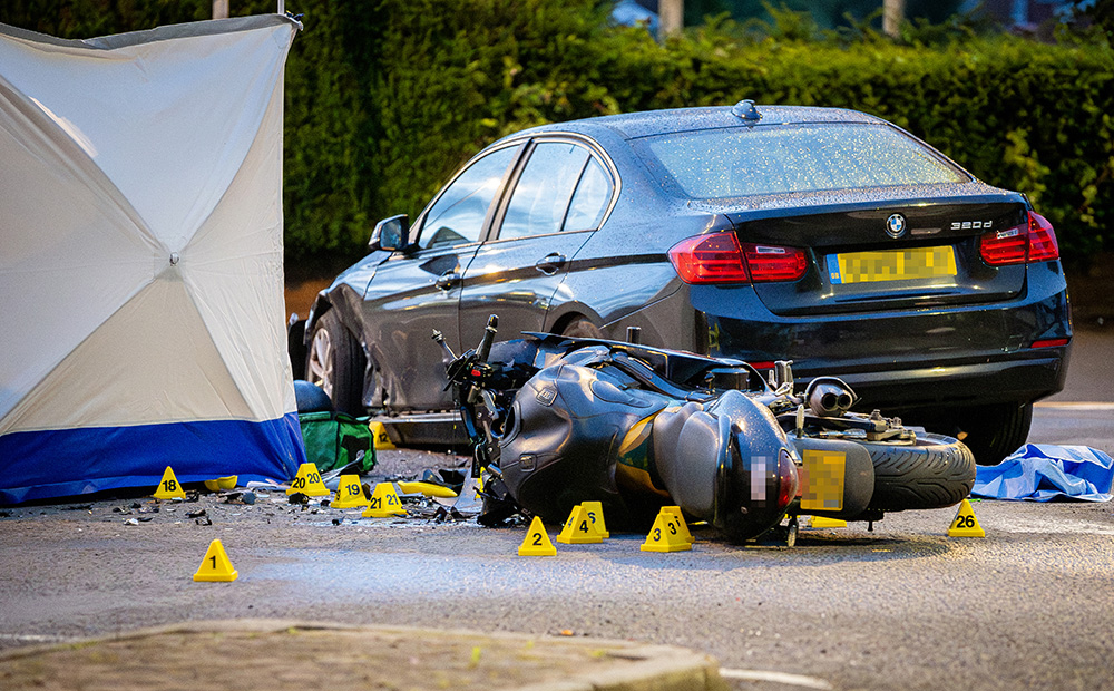 Motorcyclist killed in crash with car on major Swindon route