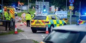 Cyclist hit by motorbike on crossing in Swindon as air ambulance lands