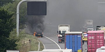 M4 temporarily blocked as firefighters deal with vehicle blaze