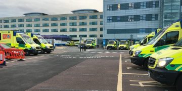17 ambulances queue with patients outside Great Western Hospital