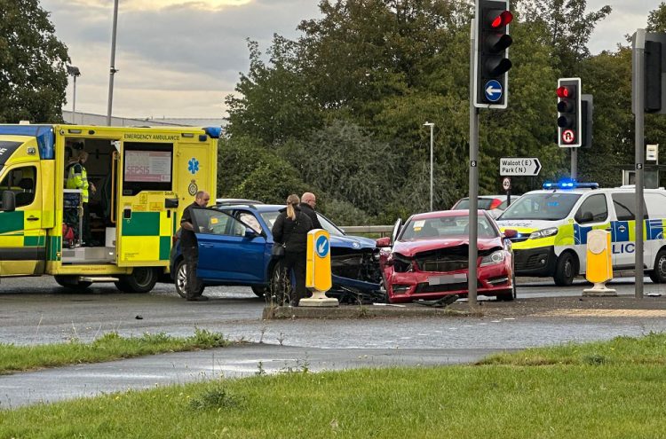 Two-car crash causes severe traffic delays on major Swindon route