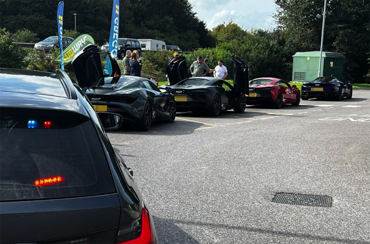 Police stop FIVE speeding supercar drivers on A303 in Wiltshire