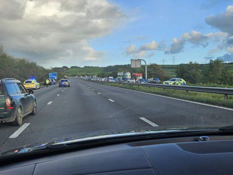 M4 closed both ways near Wiltshire as police launch urgent search