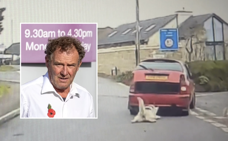 Farmer dragged dog behind car and hid battered body from worried cops