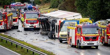 Two women killed on M4 in Wiltshire after lorry overturns and crushes car