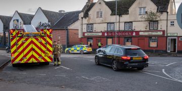 Firefighters tackle blaze at derelict Unicorn restaurant in Melksham