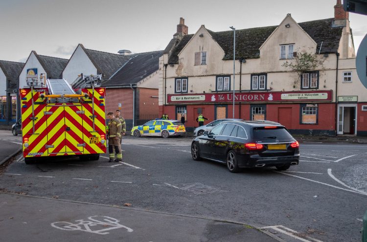 Firefighters tackle blaze at derelict Unicorn restaurant in Melksham