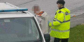 Suspected drink driver arrested after ‘sitting in crashed car for three hours’