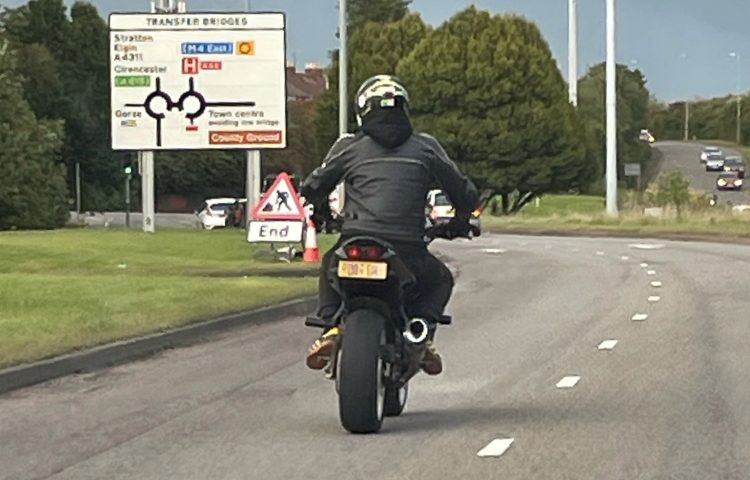 Biker sought by police in Swindon after ‘threatening same victim twice’