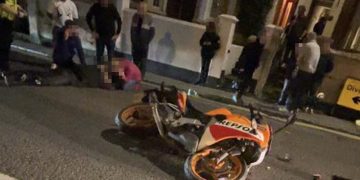 Teenage motorcyclist seriously injured in crash with car on A360