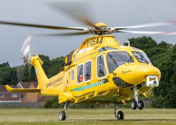 Air ambulance lands in Melksham as casualty rushed to hospital