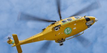 Air ambulance lands in Melksham as casualty rushed to hospital