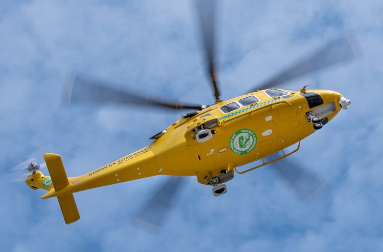 Air ambulance lands in Melksham as casualty rushed to hospital