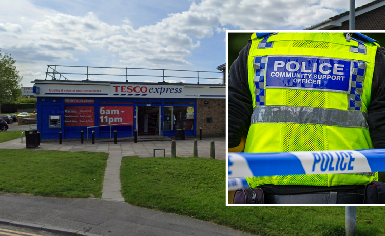 Tesco burglars damage police car and threaten officers – evading arrest