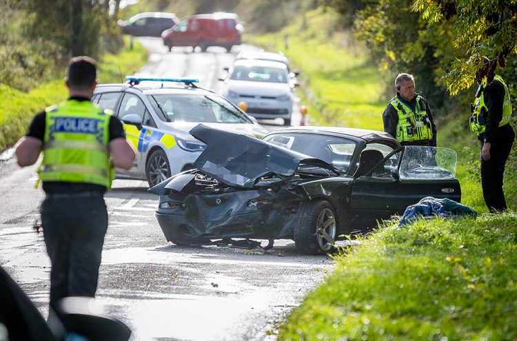 Head-on crash near popular farm shop leaves driver with serious injury