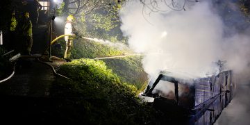 New pictures show firefighters tackling boat blaze on Devizes canal