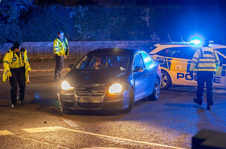 Police called to two-vehicle crash on roundabout in Chippenham