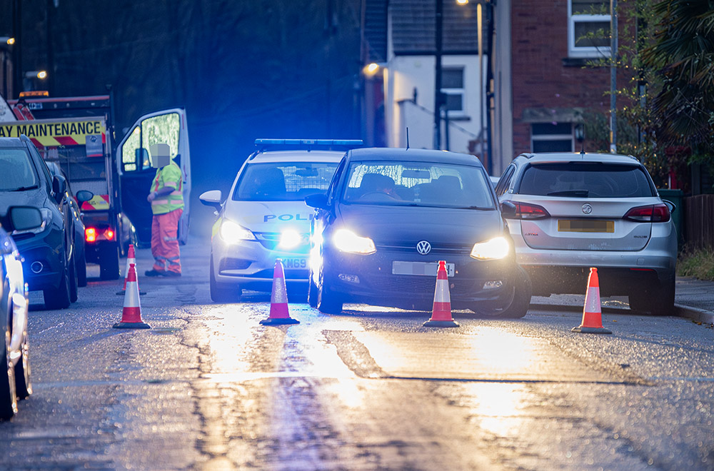 Chippenham road closed by police following road traffic collision