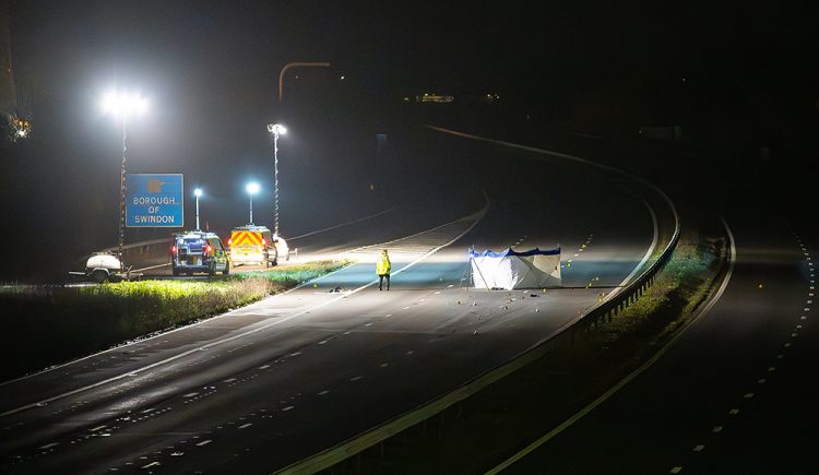 M4 Swindon: Pedestrian hit and killed in horror motorway crash