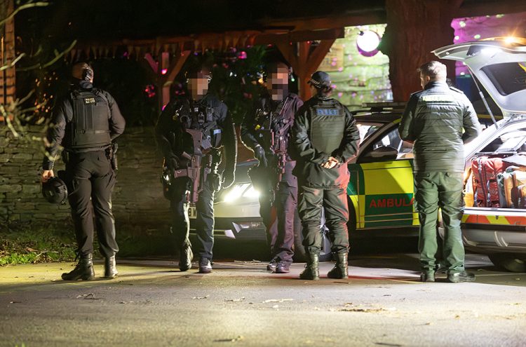 Armed cops swarm Wiltshire village in ‘manhunt’ with medics on standby