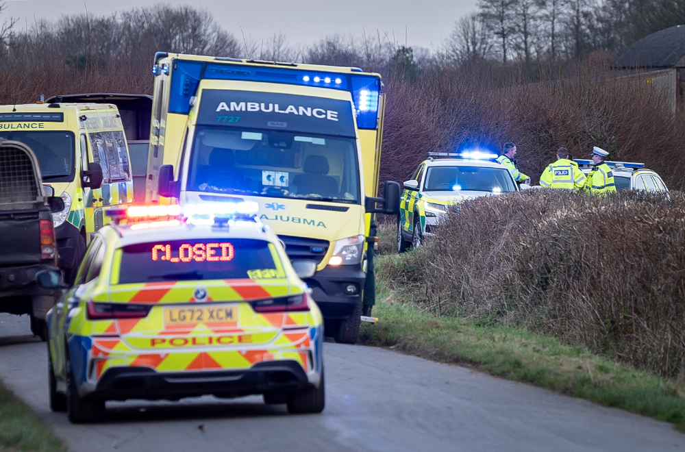 Woman critical after being 'dragged' in crash - police manhunt 
