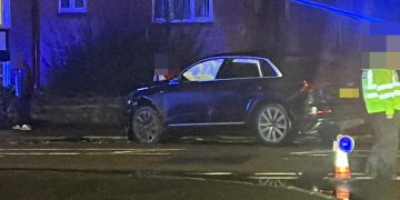 Royal Wootton Basset crossroads blocked after two-car crash