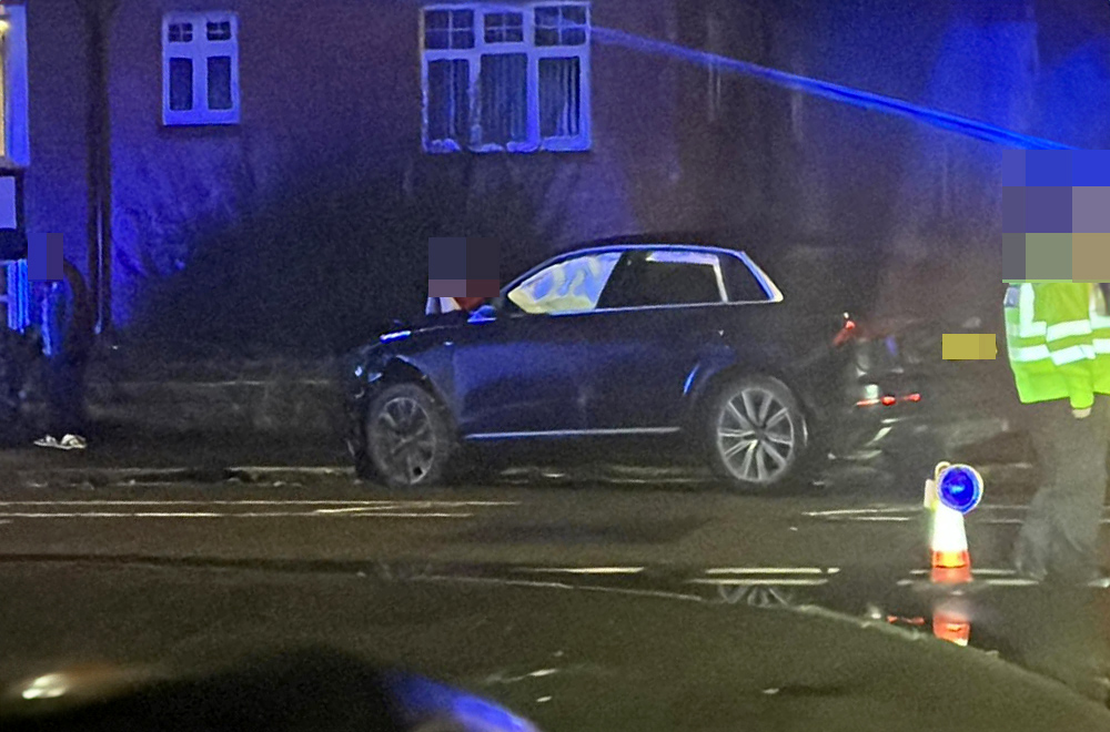 Royal Wootton Basset crossroads blocked after twocar crash