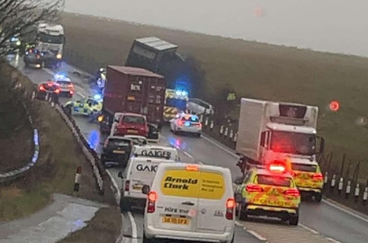 Serious road traffic collision shuts major road near Stonehenge