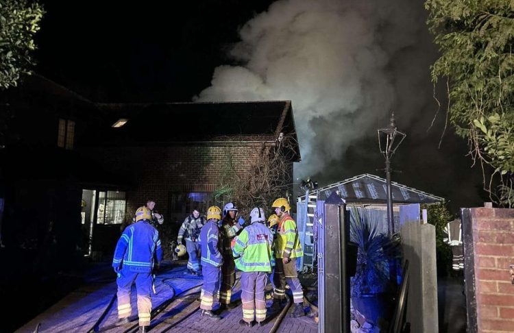 Serious house fire in Westbury extinguished by 22 firefighters