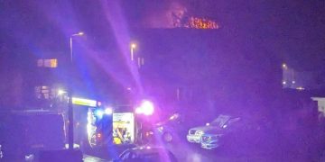 Firefighters battle serious house fire in Swindon as storm hits