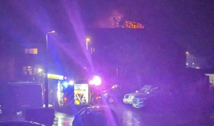 Firefighters battle serious house fire in Swindon as storm hits