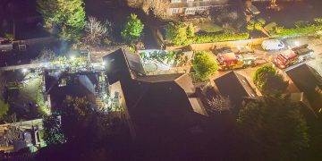 Westbury house fire: Aerial photos reveal extent of damage