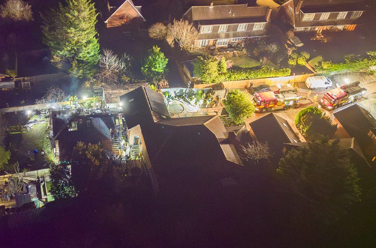 Westbury house fire: Aerial photos reveal extent of damage