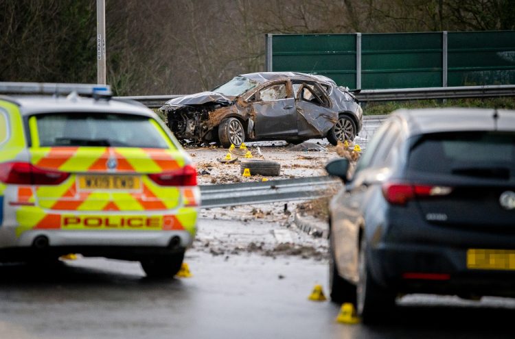 Teen killed in crash during police chase on M4 junction in Swindon