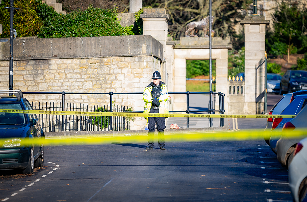 Bath double stabbing: City's famous Royal Avenue cordoned off