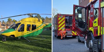 Firefighters help remove ‘critically unwell’ man from Swindon home