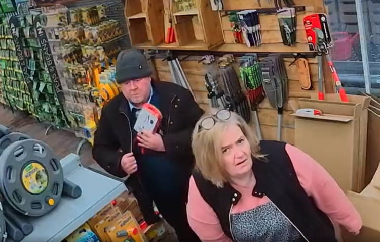 Man caught on CCTV pocketing goods at Wiltshire garden centre