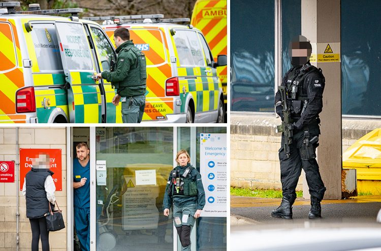 Armed police storm Bath hospital after sighting of ‘man with large knife’
