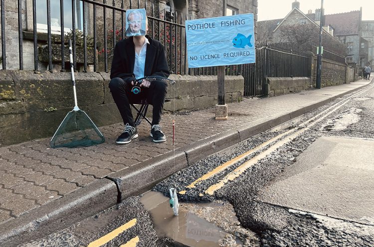 ‘Malmesbury’s potholes are so bad I’ve started fishing in them’